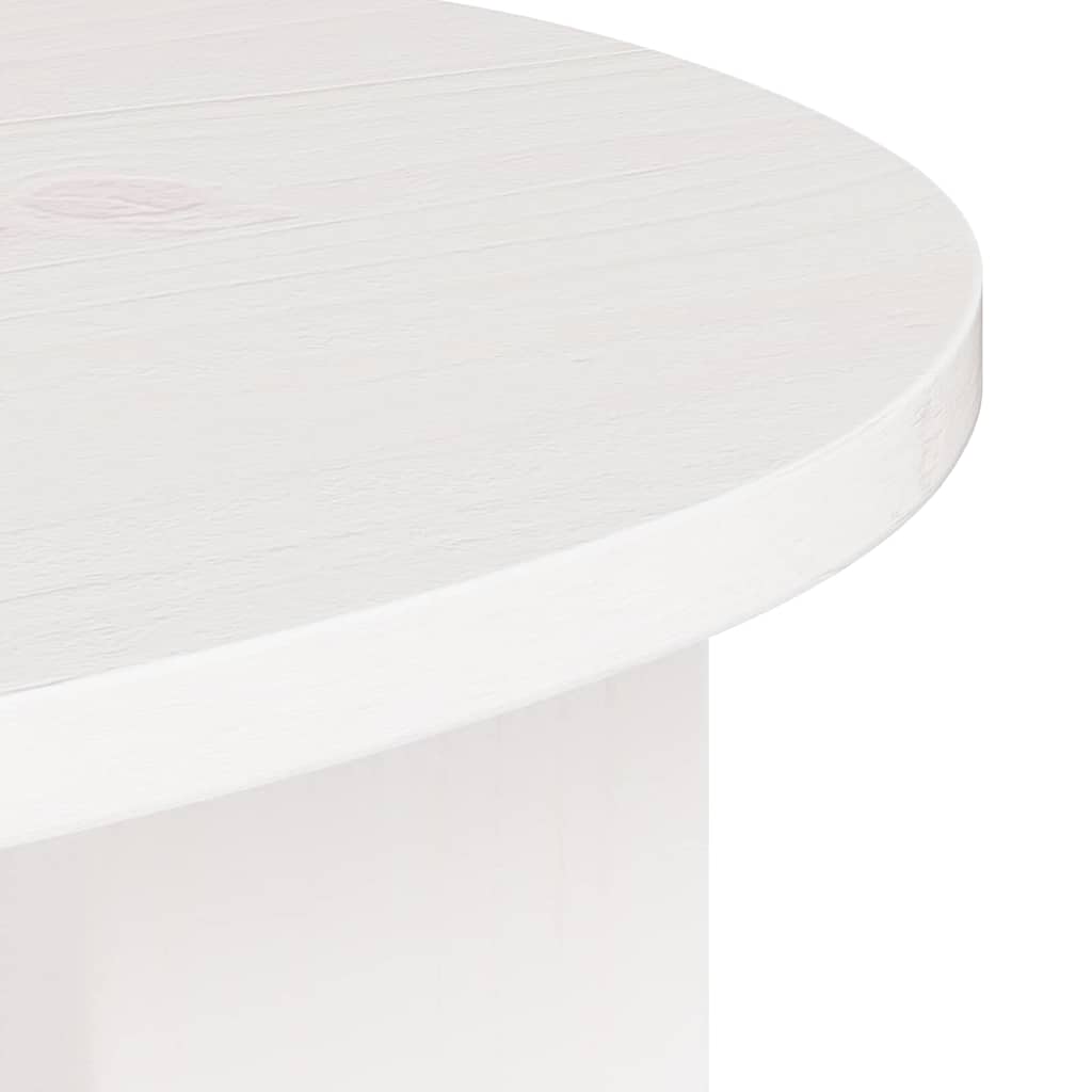 Tavolo laterale Bianco 50 x 40 x 50 cm Legno di pino massello