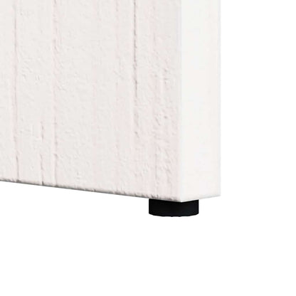Tavolo laterale Bianco 50 x 40 x 50 cm Legno di pino massello