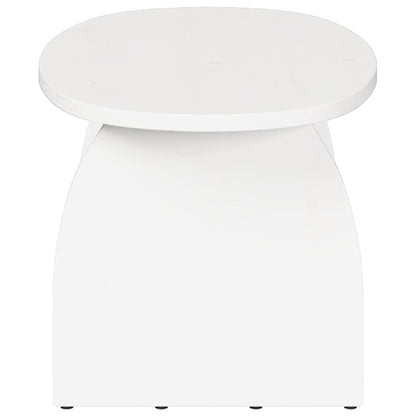 Tavolino da salotto Bianco 80 x 40 x 35 cm Pino massello