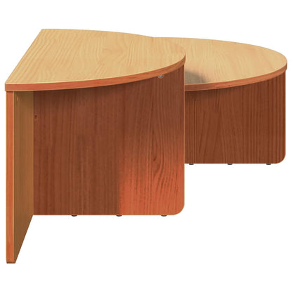 Tavolino da salotto 2 pz Marrone cerato 79 x 39,5 x 40 cm