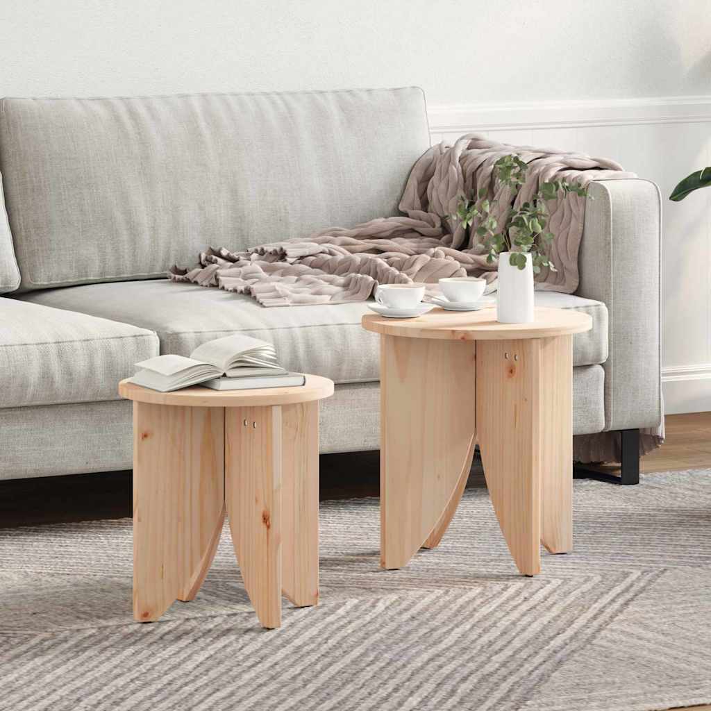 Tavolino da salotto 2 pcs Naturale | homemem39