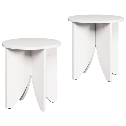 Tavolino da salotto 2 pcs Bianco