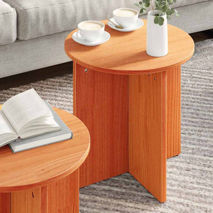 Tavolino da salotto 2 pcs Marrone cerato | homemem39