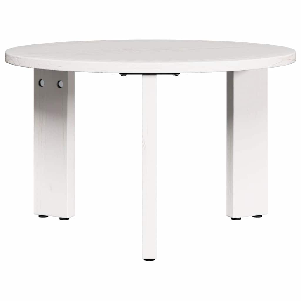 Tavolino da salotto 2 pcs Bianco Legno massello di pino | homemem39