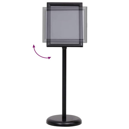 Supporti per poster 2 pcs Nero 32.5 x 24 x 78 cm