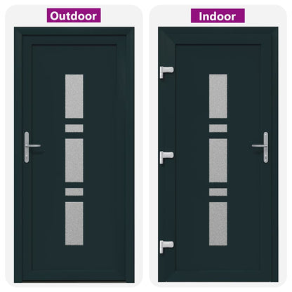 Porta d'ingresso Antracite PVC