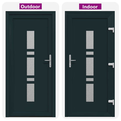 Porta d'ingresso Antracite PVC