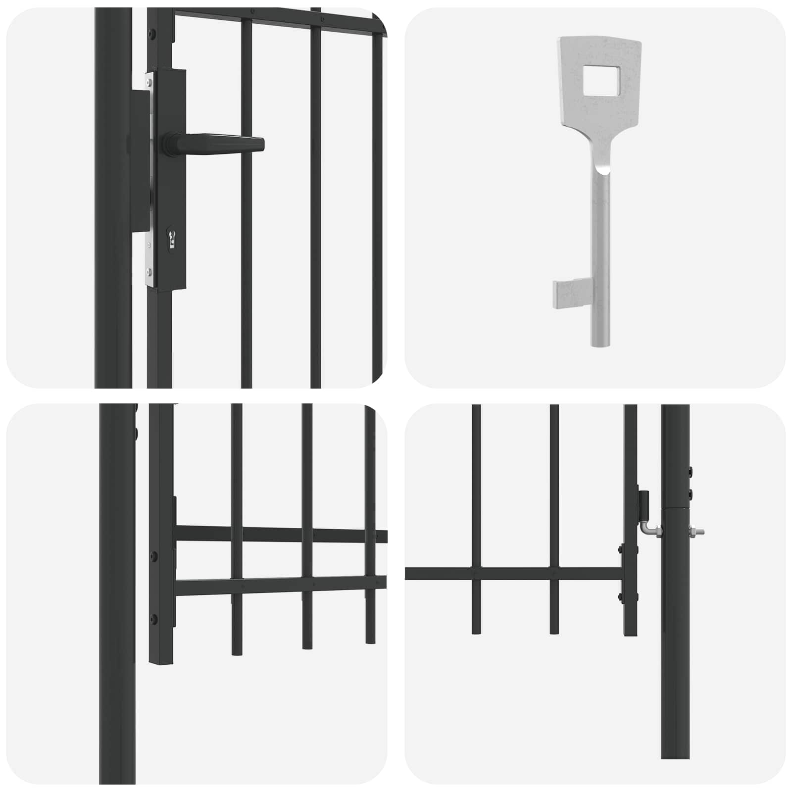 Cancello per recinzione BOXTEL 103 x 150 cm | homemem39