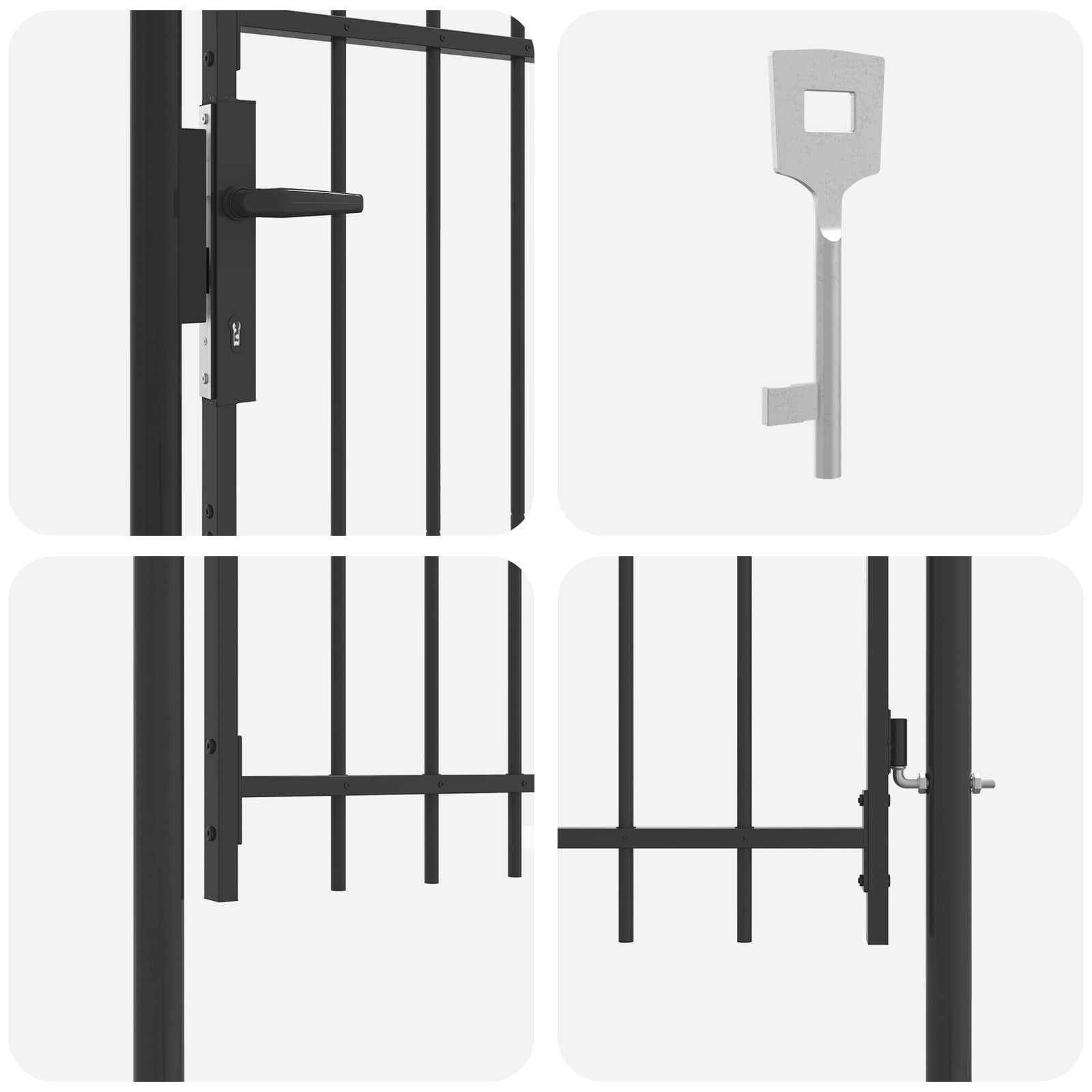 Cancello per recinzione BOXTEL 103 x 175 cm | homemem39