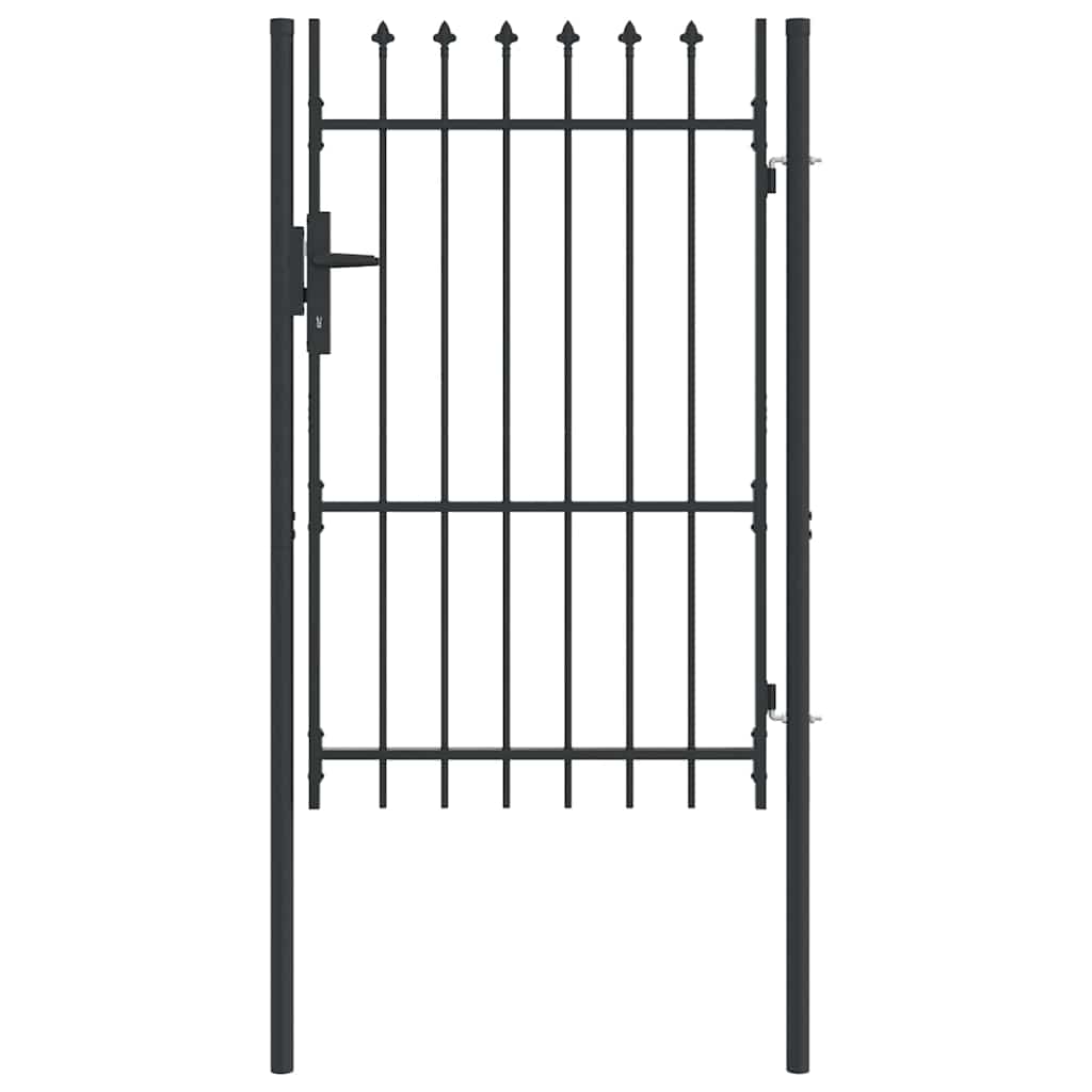 Cancello per recinzione Grigio 100 x 150 cm