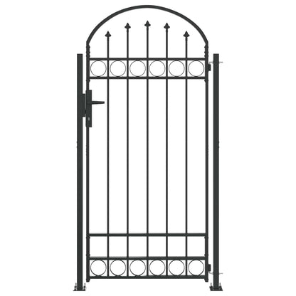 Palo della recinzione ASSEN 200 x 88 x 14 cm Acciaio Grigio | homemem39
