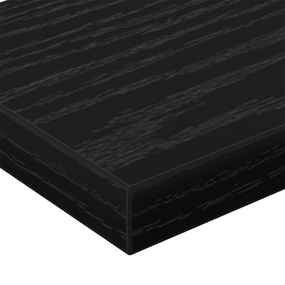 Scaffale 4 pcs Nero 60 x 10 x 1.5 cm Legno multistrato
