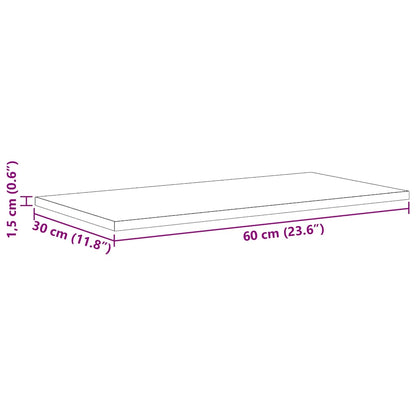 Scaffale 4 pcs Nero 60 x 30 x 1.5 cm Legno multistrato