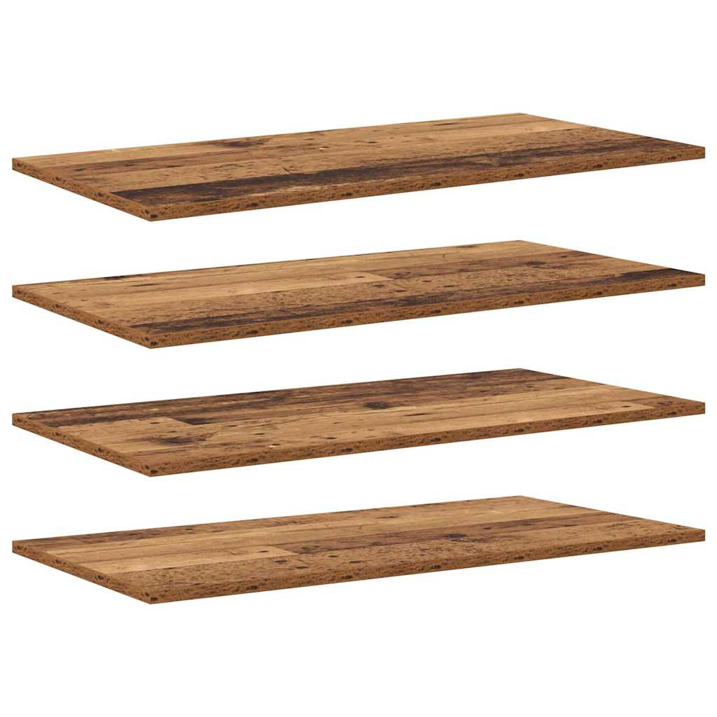 Scaffale 4 pcs Marrone 80 x 40 x 1.5 cm Legno multistrato