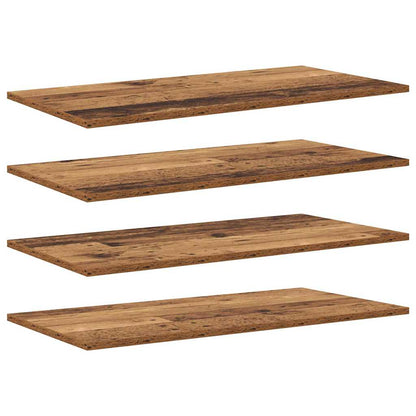 Scaffale 4 pcs Marrone 80 x 40 x 1.5 cm Legno multistrato