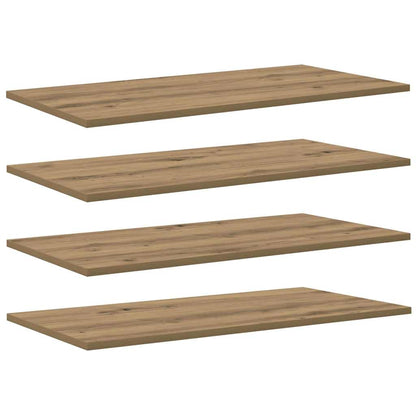 Scaffale 4 pcs Marrone 80 x 40 x 1.5 cm Legno multistrato