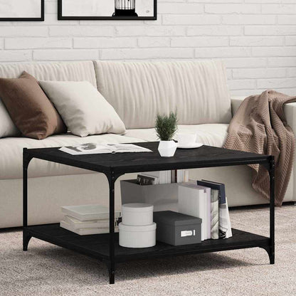 Scaffale 4 pcs Nero 80 x 40 x 1.5 cm Legno multistrato