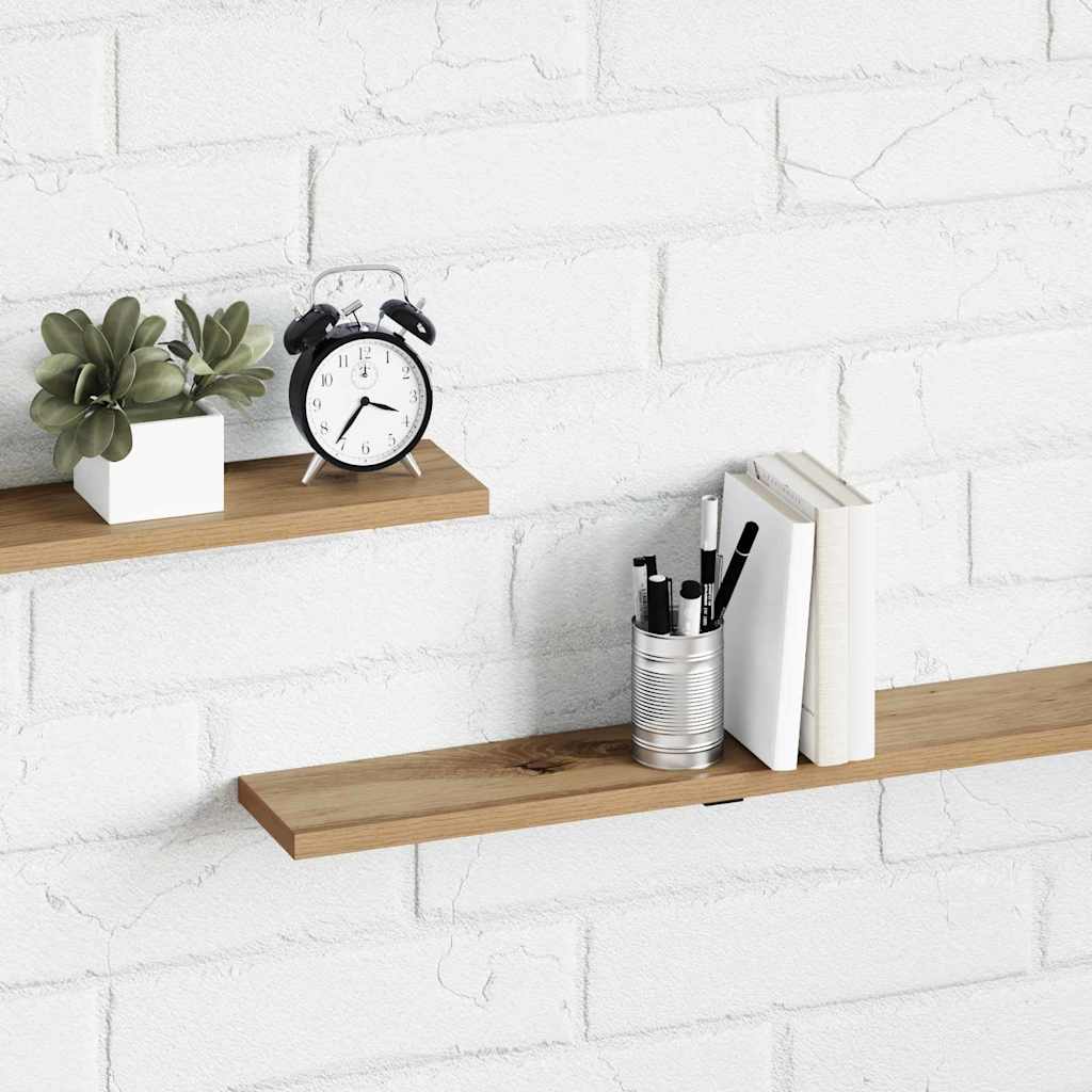 Scaffale 4 pcs Marrone 100 x 10 x 1.5 cm Legno multistrato