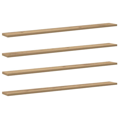 Scaffale 4 pcs Marrone 100 x 10 x 1.5 cm Legno multistrato