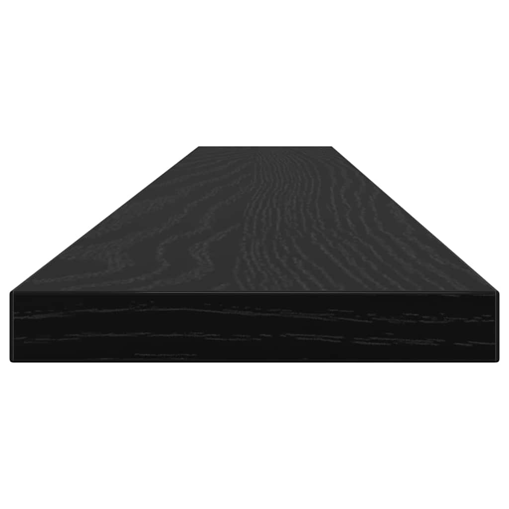 Scaffale 4 pcs Nero 100 x 10 x 1,5 cm Legno multistrato | homemem39