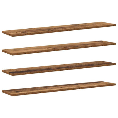 Scaffale 4 pcs Marrone 100 x 20 x 1.5 cm Legno multistrato