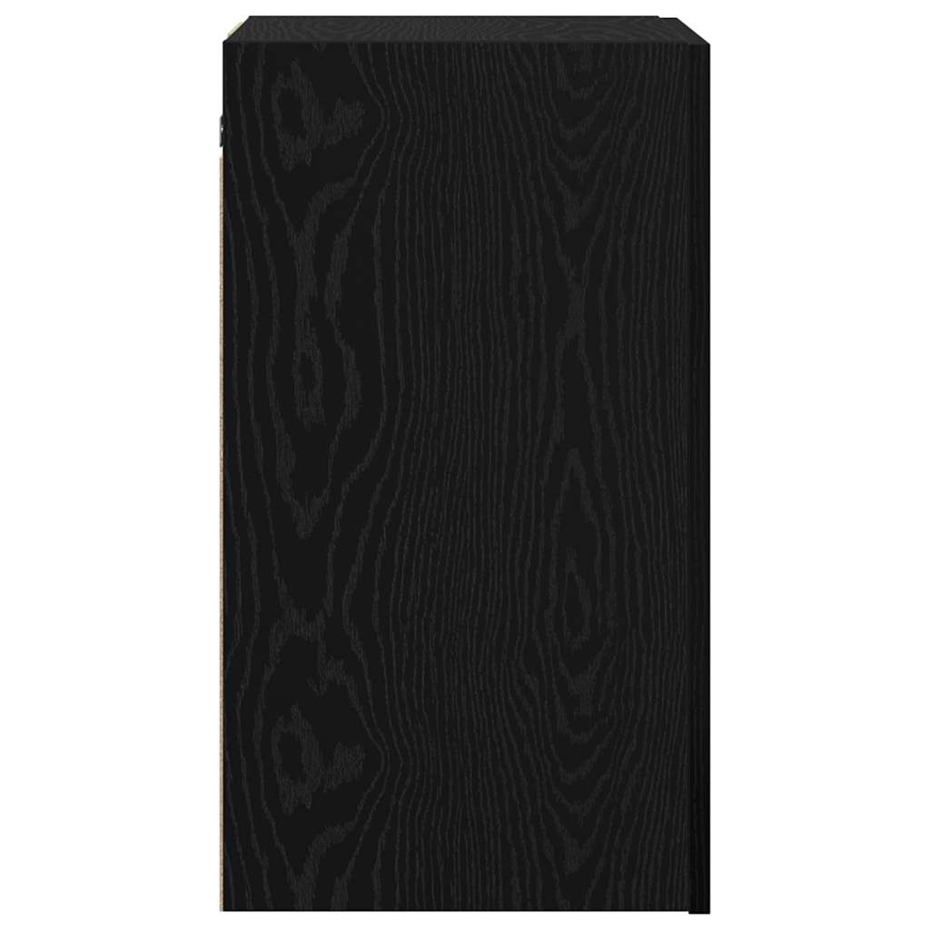 Mobile TV da Muro Rovere nero Legno multistrato