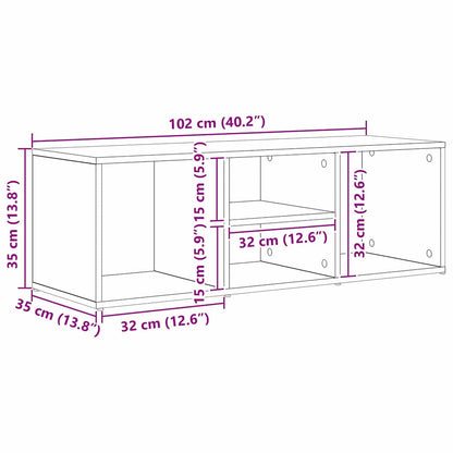 Párnázott tárolópad Rovere nero 102 x 35 x 35 cm
