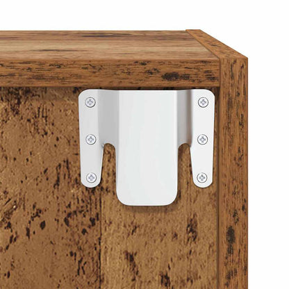 Armadietto a muro con lo scaffale Legno vecchio 37 x 37 x 37 cm | homemem39