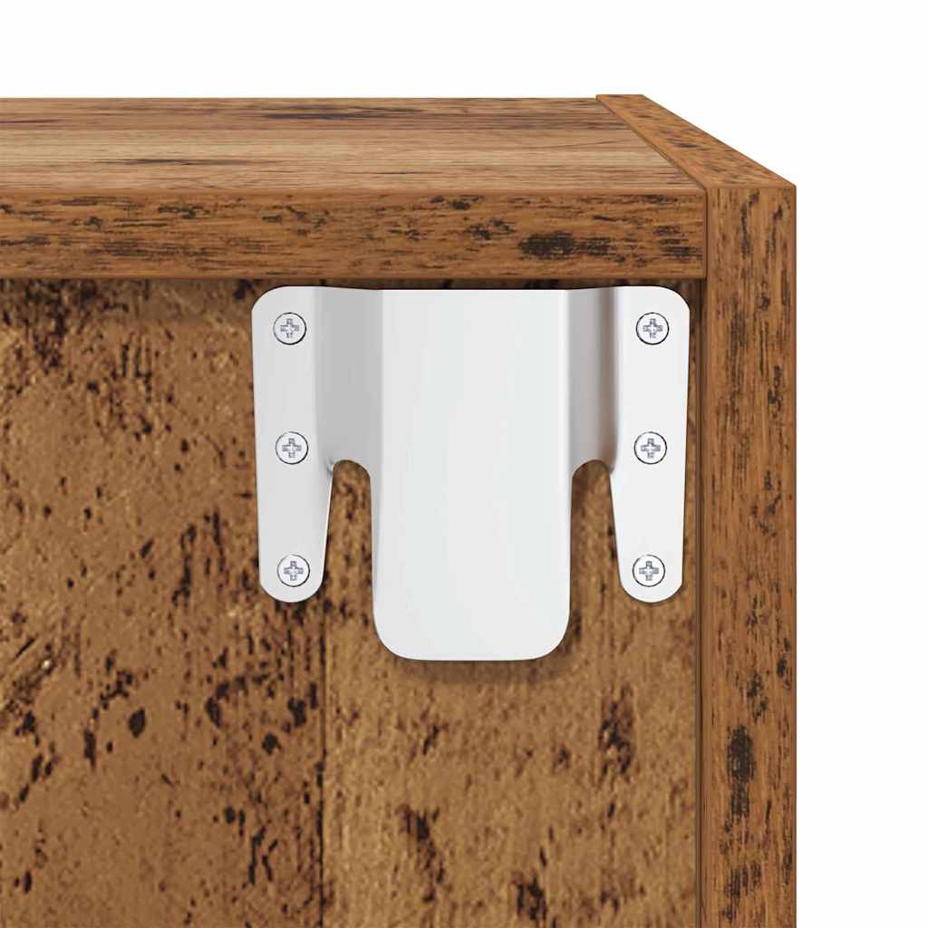 Armadietto a muro 2 pz Legno vecchio 37 x 37 x 37 cm | homemem39