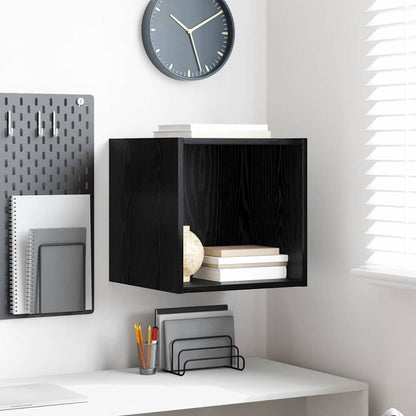 Armadietto a muro Rovere Nero 37 x 37 x 37 cm Legno multistrato | homemem39