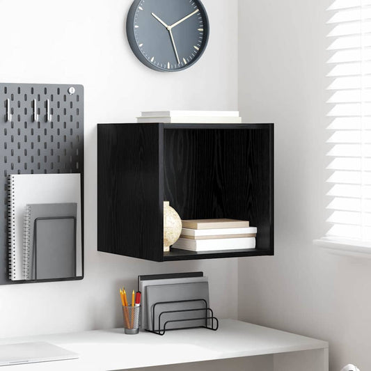 Armadietto a muro Rovere Nero 37 x 37 x 37 cm Legno multistrato | homemem39