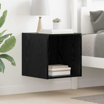 Armadietto a muro Rovere Nero 37 x 37 x 37 cm Legno multistrato | homemem39