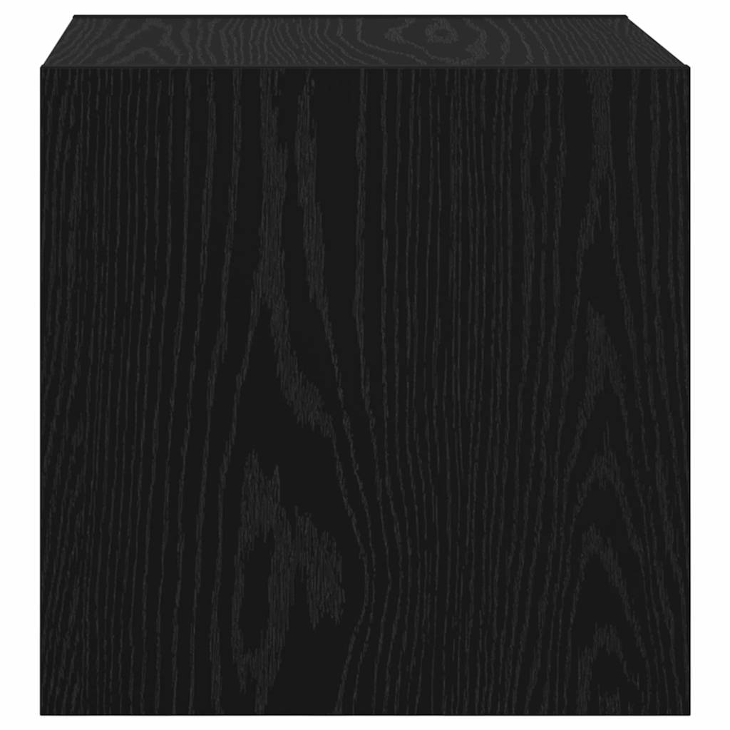 Armadietto a muro 2 pcs Rovere Nero 37 x 37 x 37 cm