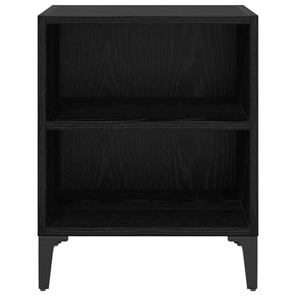 Armadio da Notte 2 pcs Rovere nero 40 x 30 x 50 cm