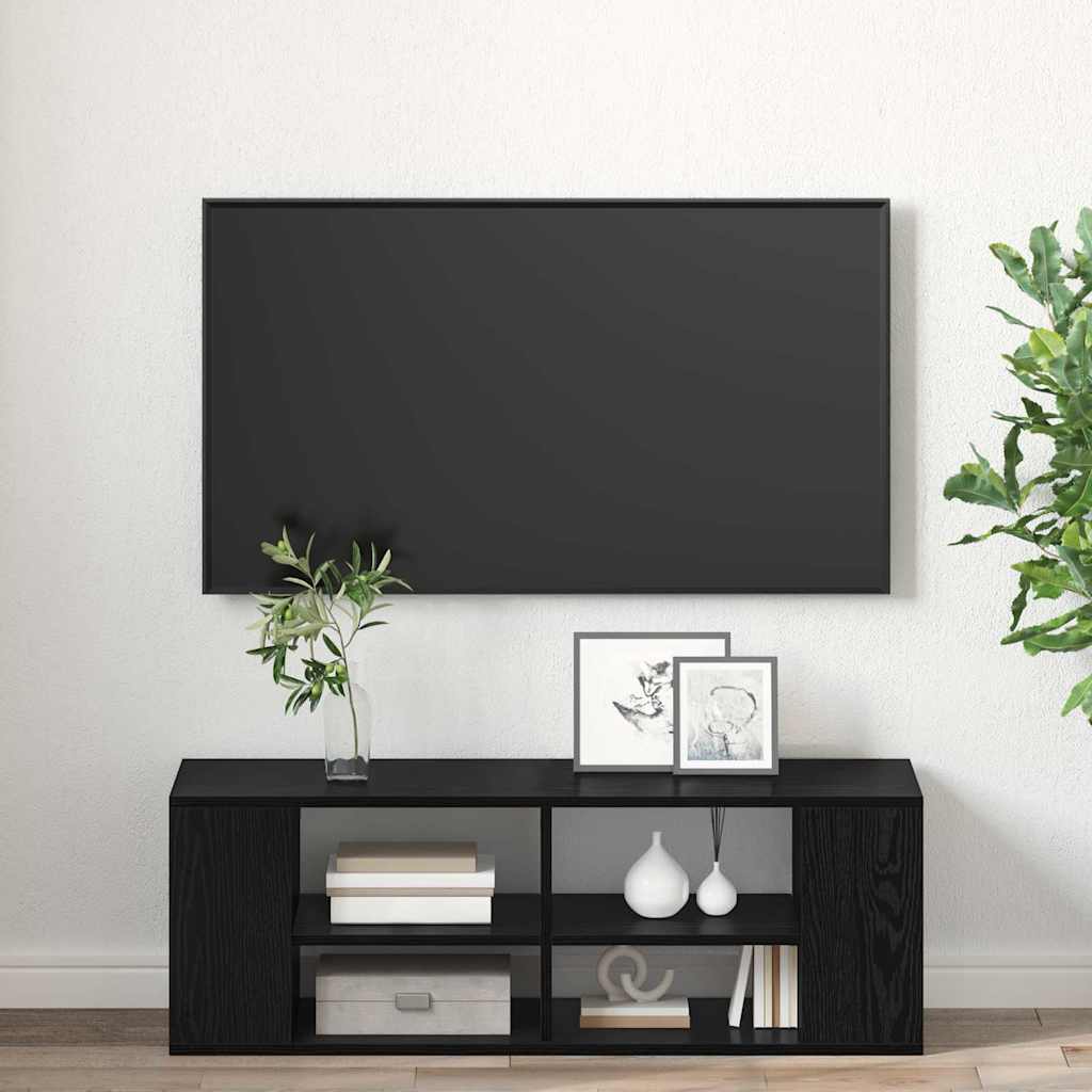 Mobile TV da Muro Rovere nero 102 x 35 x 35 cm
