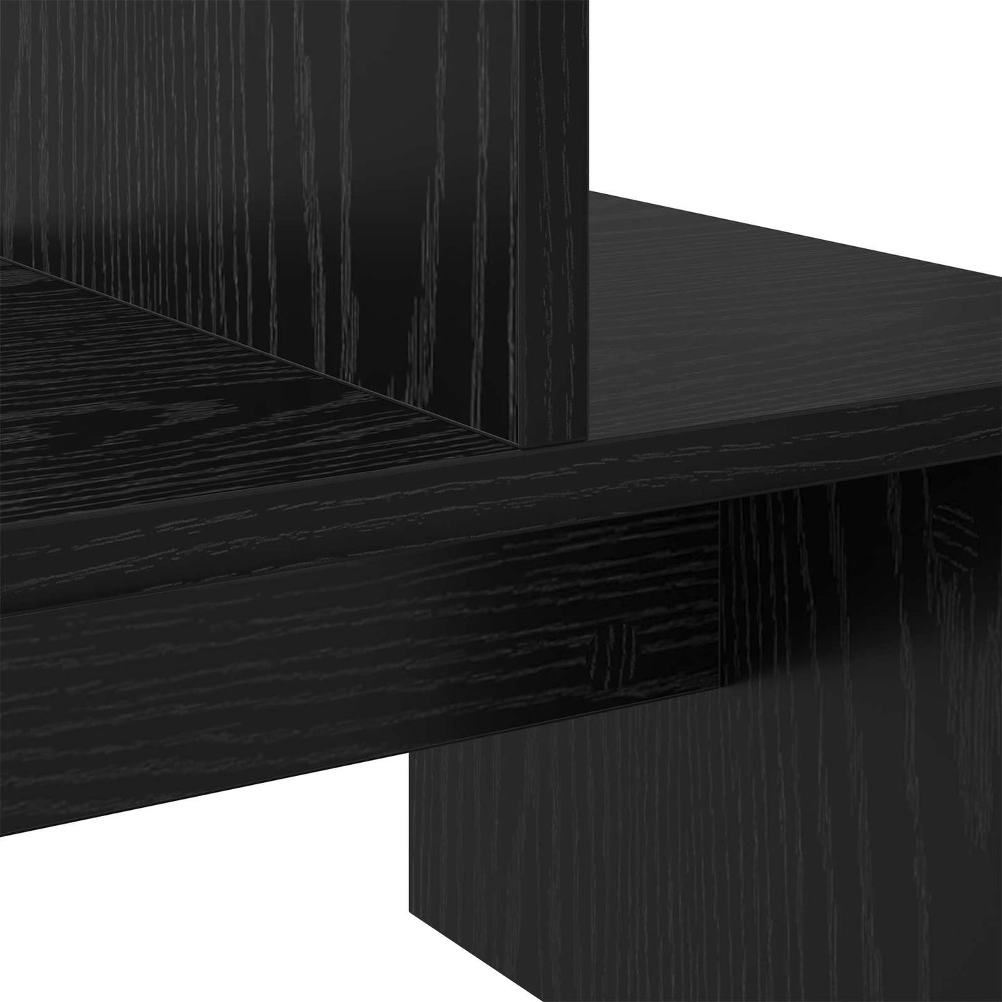 Set mobile TV Rovere Nero 180,5 x 30 x 43 cm Legno multistrato