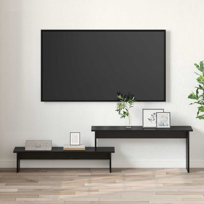 Set mobile TV Rovere Nero 180,5 x 30 x 43 cm Legno multistrato