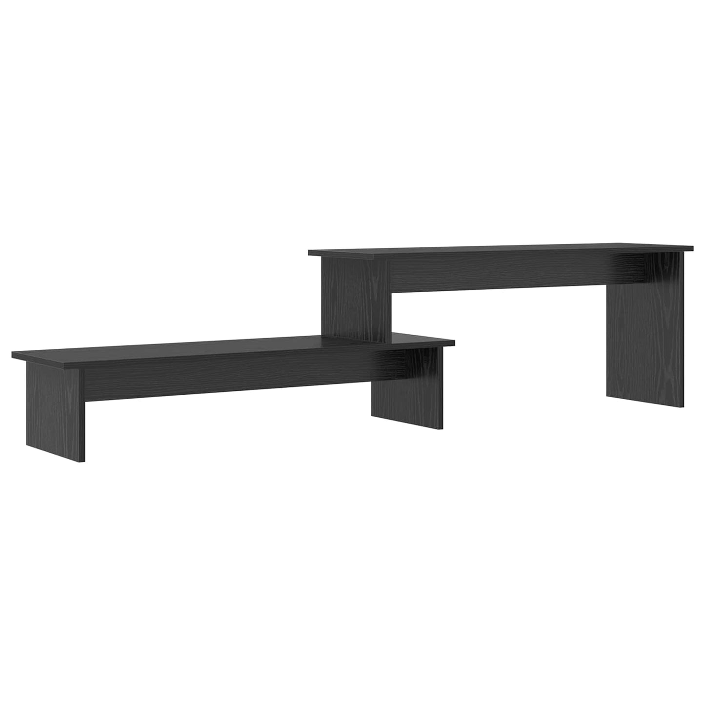 Set mobile TV Rovere Nero 180,5 x 30 x 43 cm Legno multistrato