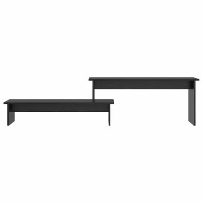Set mobile TV Rovere Nero 180,5 x 30 x 43 cm Legno multistrato