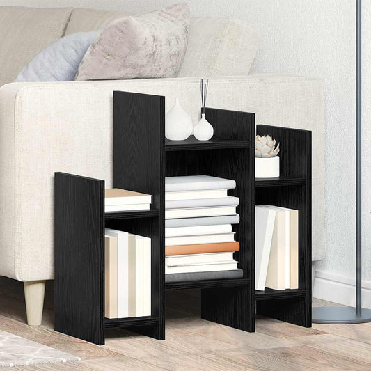 Mobile laterale Rovere nero 60 x 26 x 60 cm Legno multistrato