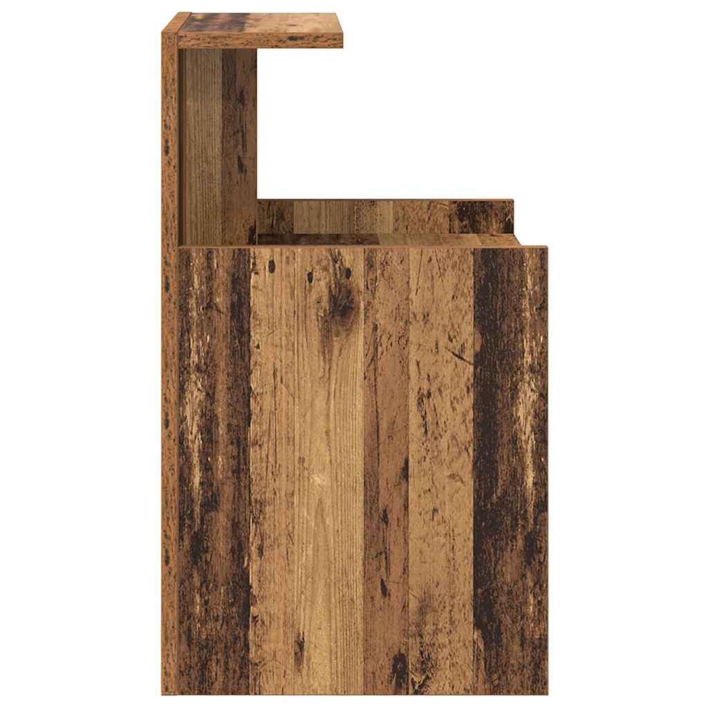 Armadietto per letto Legno antico 40 x 35 x 60 cm Truciolare