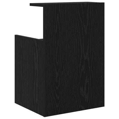 Armadio da Notte 2 pcs Rovere nero 40 x 35 x 60 cm