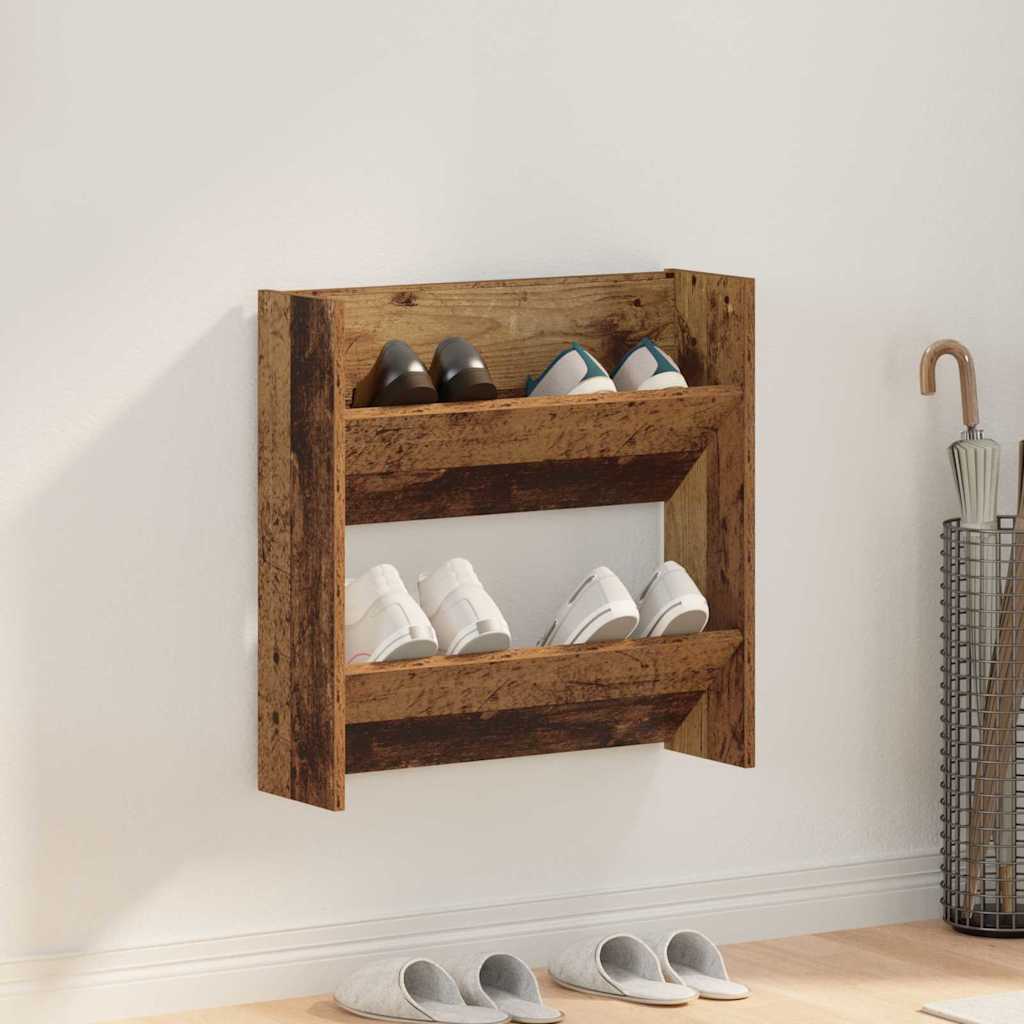 Armadio per scarpe da muro Legno vecchio Legno multistrato