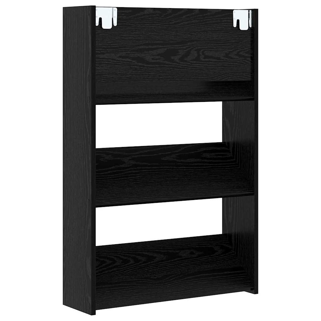Armadi per scarpe da muro Altro Rovere nero Legno multistrato