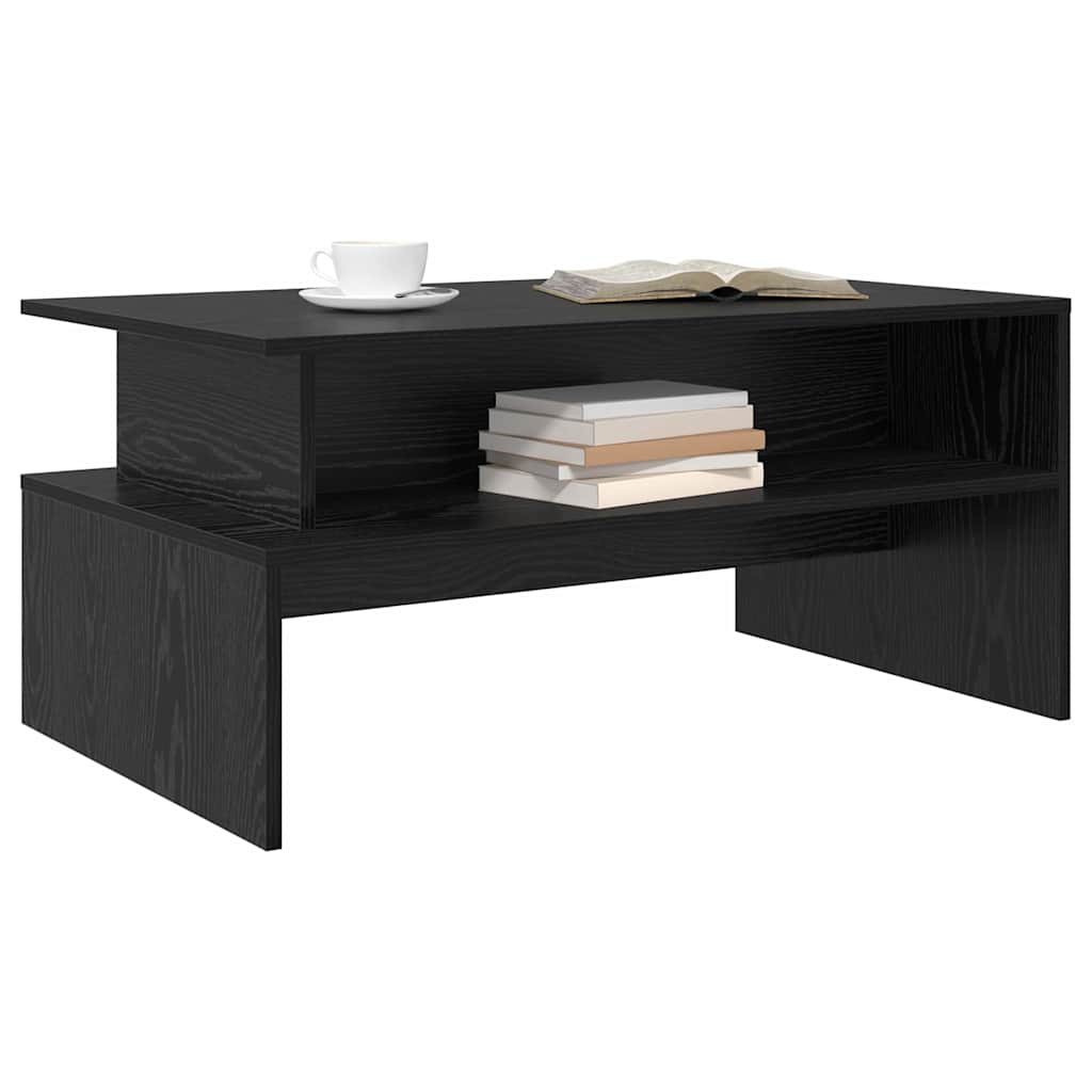 Tavolino da salotto Rovere nero 90 x 55 x 42.5 cm