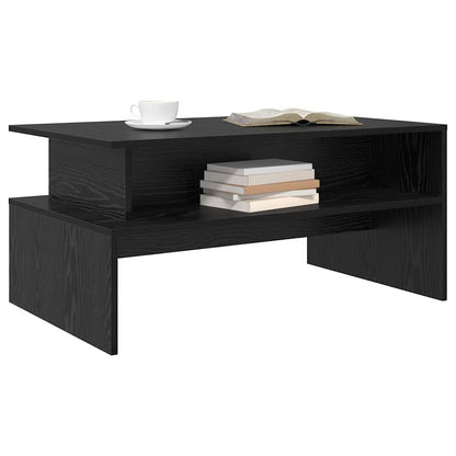 Tavolino da salotto Rovere nero 90 x 55 x 42.5 cm