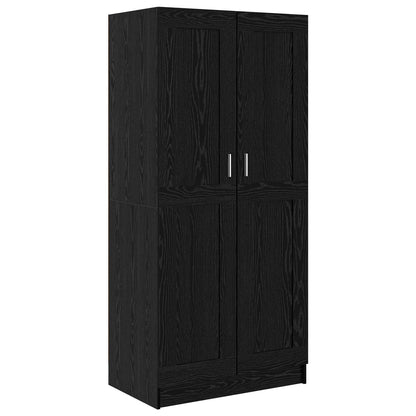 Guardaroba Rovere Nero 82,5 x 51,5 x 180 cm Legno multistrato