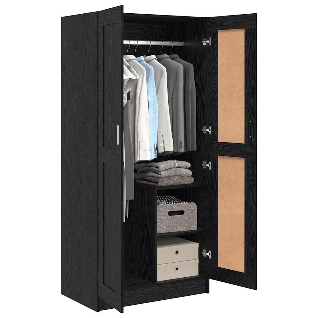 Guardaroba Rovere nero 82.5 x 51.5 x 180 cm Legno multistrato