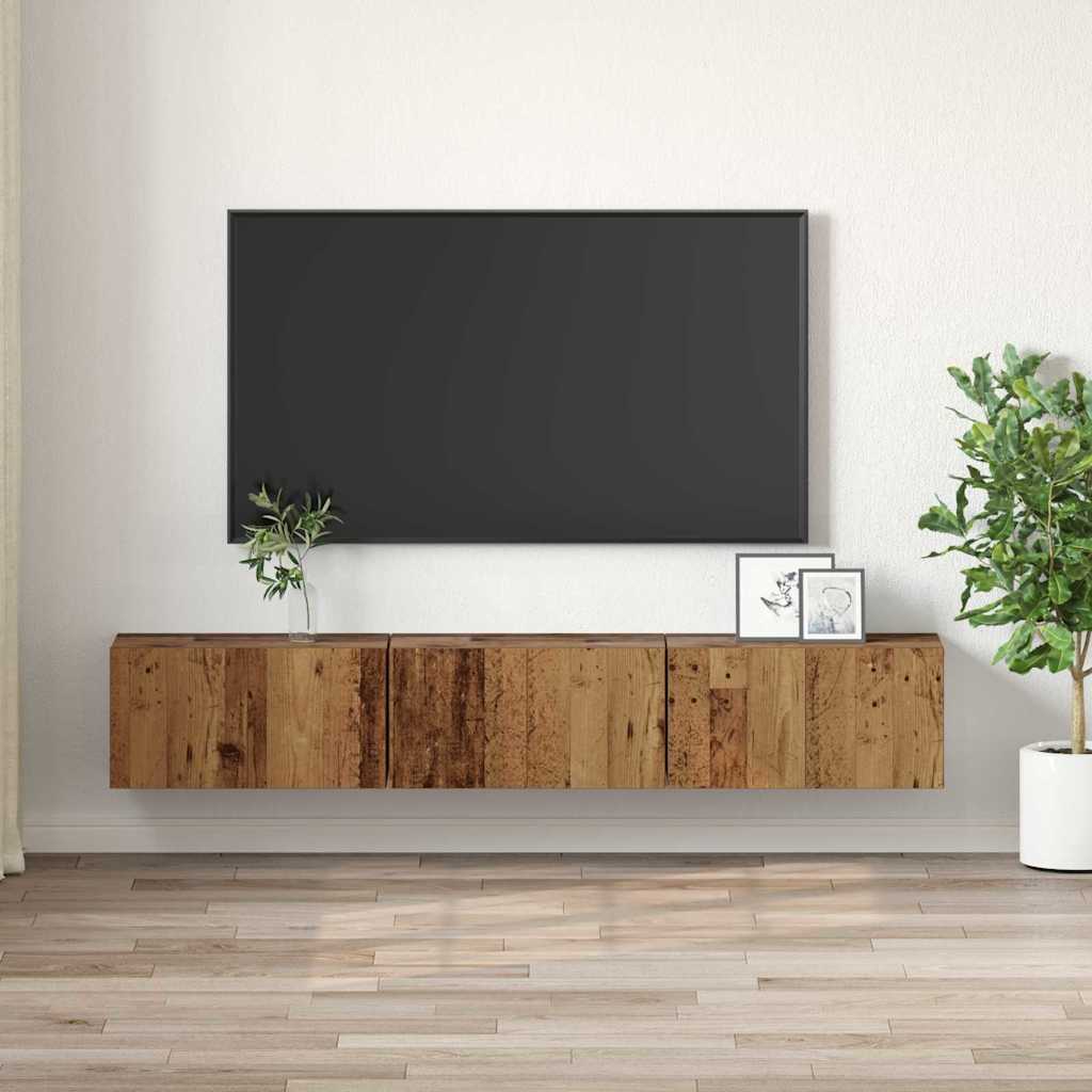 Mobile TV 3 pcs Marrone 60 x 30 x 30 cm Legno multistrato