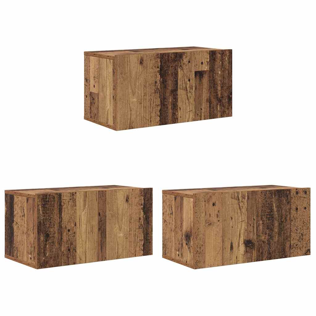 Mobile TV 3 pcs Marrone 60 x 30 x 30 cm Legno multistrato